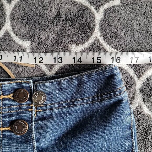 VTG Abercrombie & Fitch Wide Leg Jeans Womens Sz 6 Medium Wash Mid Rise y2k 90s - Picture 6 of 11